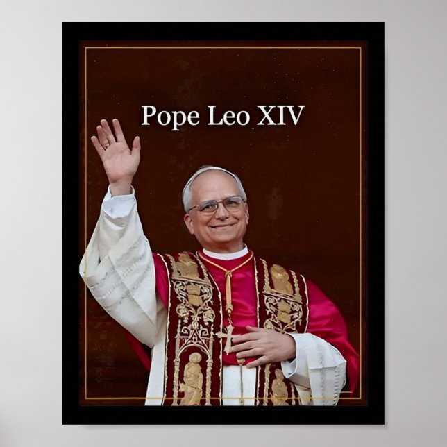 Póster Leo Xiv (Frente)