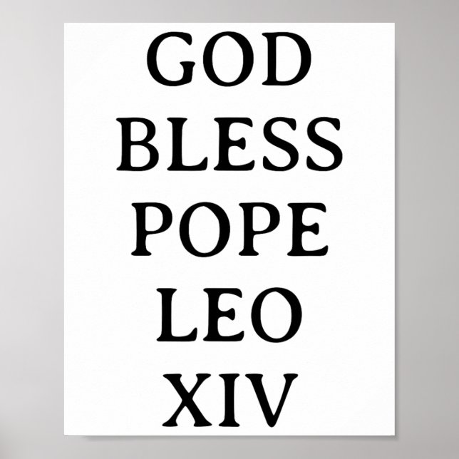 Póster Leo Xiv 3 (Frente)