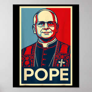 Póster Leo Xiv _ Cultura Pop Roma Católica