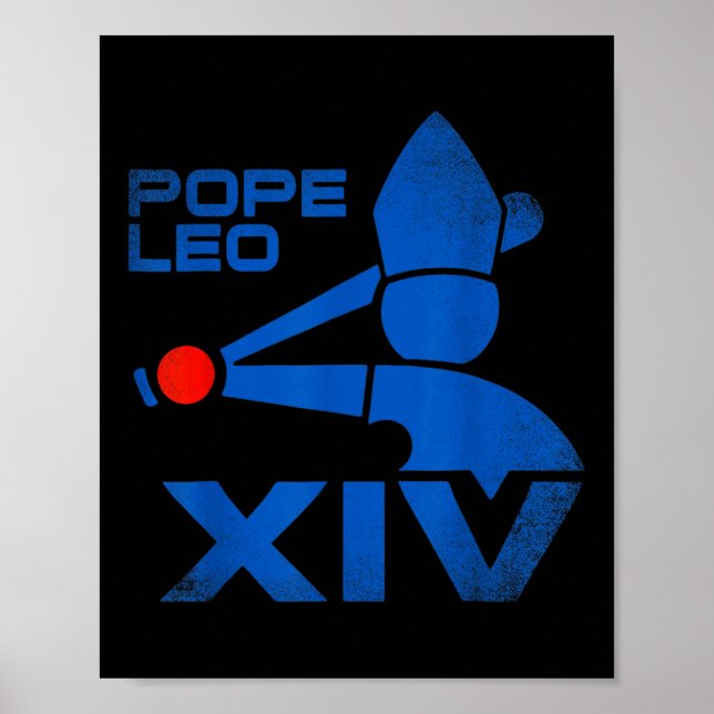 Póster Leo Xiv Da Pope Leo 14 Béisbol (Frente)
