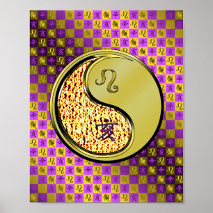 Póster Leo y Boar Metalizado