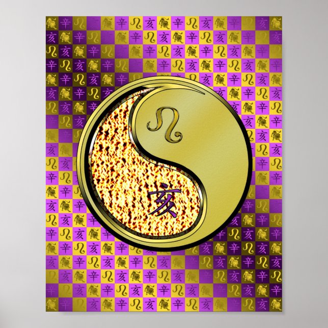 Póster Leo y Boar Metalizado (Frente)