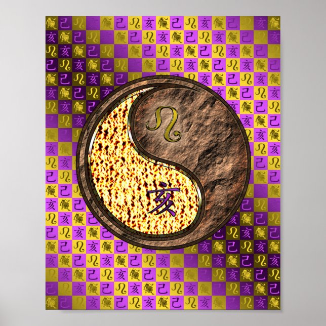 Póster Leo y Earth Boar (Frente)