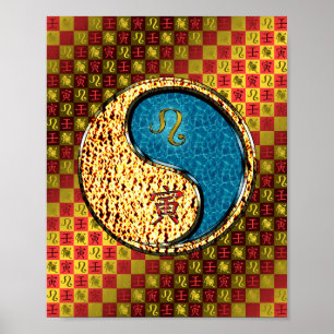 Póster Leo y el tigre de agua