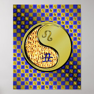 Póster Leo y Ox Metalizado