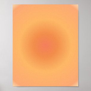 Póster Leo Zodiac, Leo Aura Naranja Gradiente