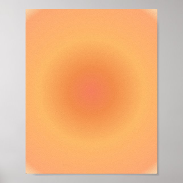 Póster Leo Zodiac, Leo Aura Naranja Gradiente (Frente)