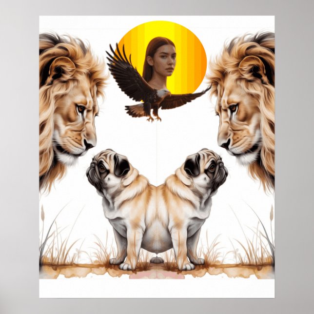 Póster león (Frente)