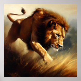 Póster León (12) Gato salvaje