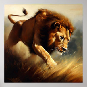 Póster León (12) Gato salvaje