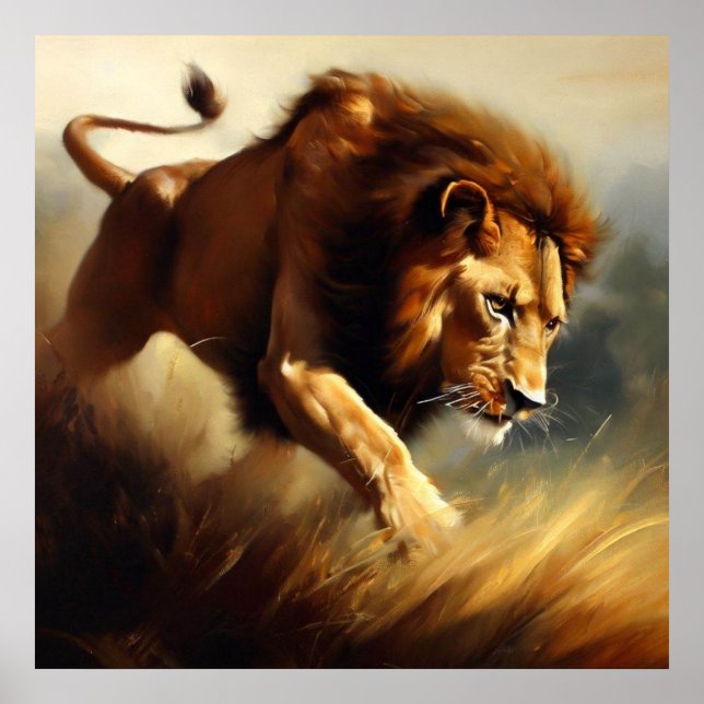 Póster León (12) Gato salvaje (Frente)