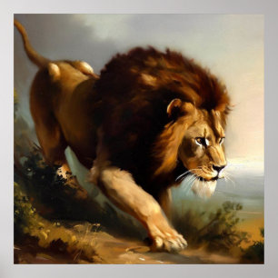 Póster León (13) Gato salvaje