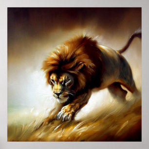 Póster León (7) Gato salvaje