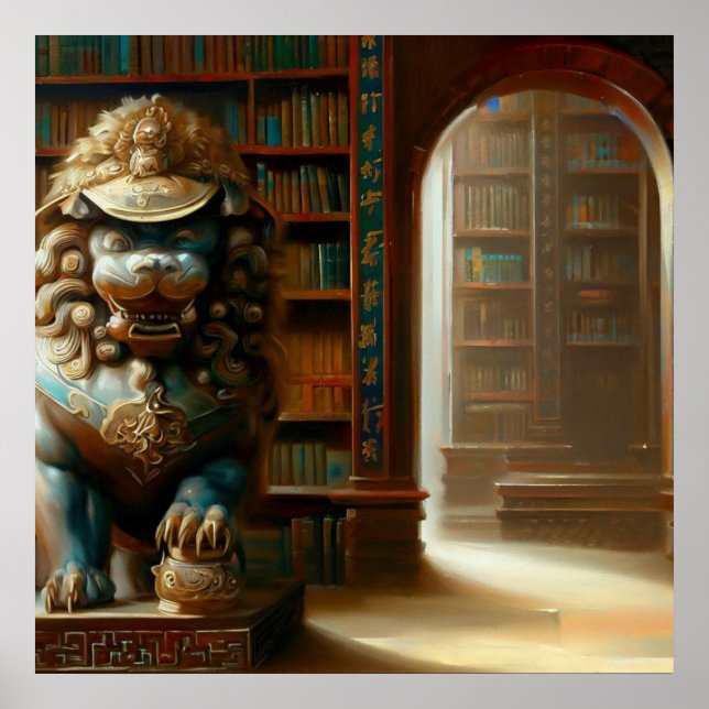 Póster León alimentario chino (21) (Frente)