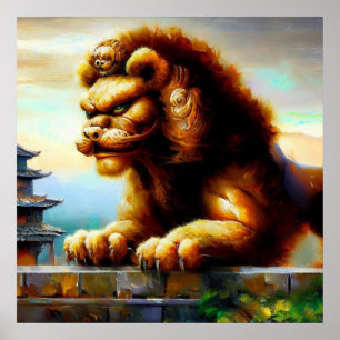 Póster León alimentario chino (31)