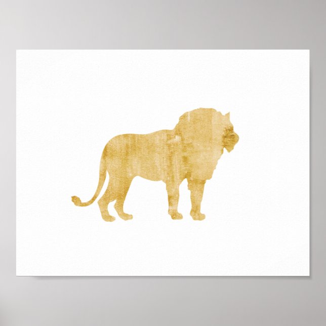 Póster León, animal, estilo Safari, poster de la habitaci (Frente)