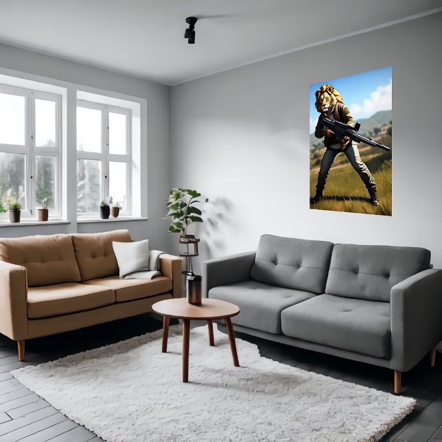 Póster León antropomórfico fresco Soldado | Poster de art (Subido por el creador)