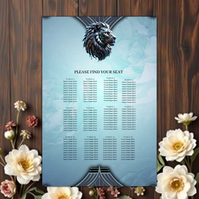 Póster León cibernético La fusión del poder y la tecnolog (Subido por el creador)