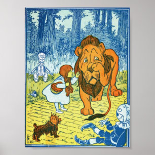 Póster León cobarde