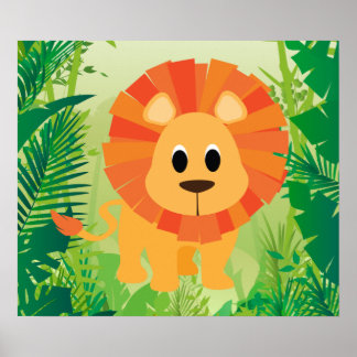 Póster León Cute