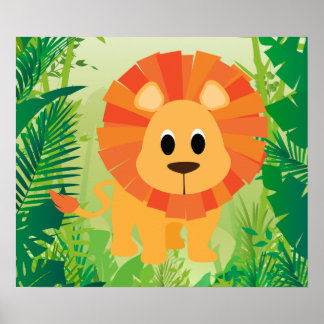 Póster León Cute