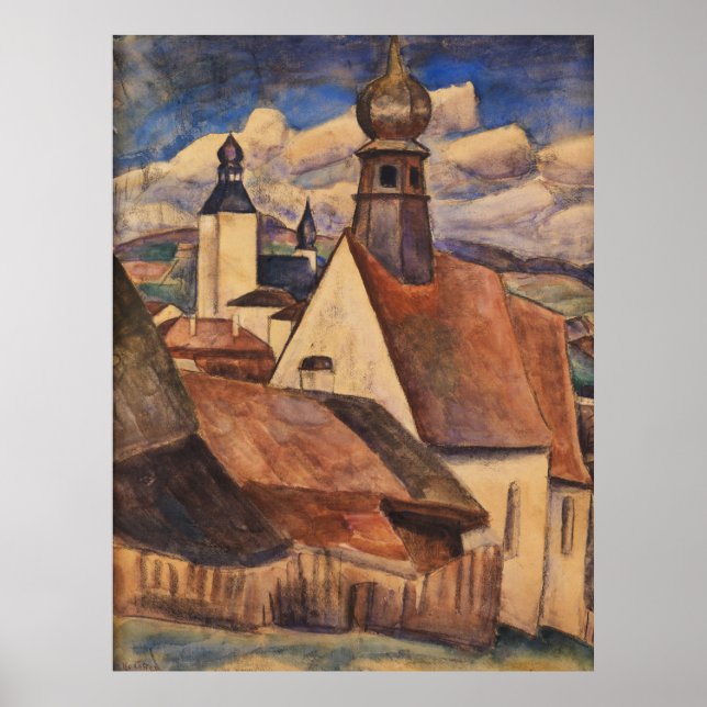 Póster León de época Gestel Mira el Dacher von Regen (Frente)