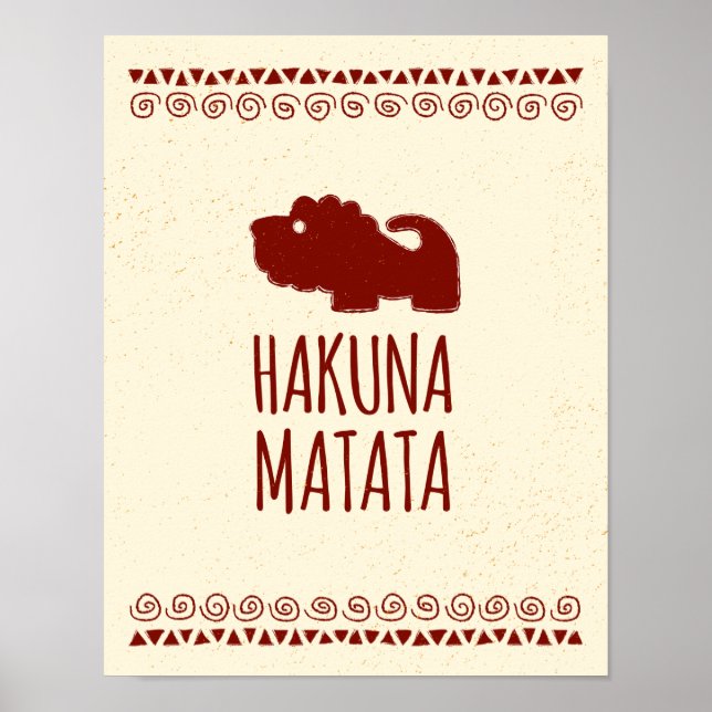 Póster León de Hakuna Matata (Frente)