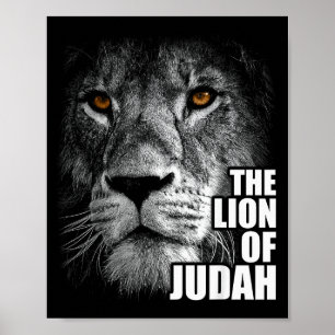 Póster León de Judá Jesús Fe Católica Sobre El Miedo 