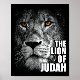 Póster León de Judá Jesús Fe Cristiana Sobre El Miedo