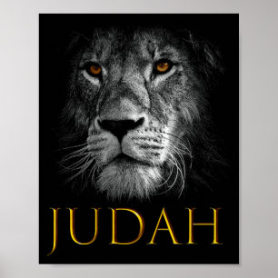 Póster León de Judá Jesús Fe Cristiana Sobre Miedo Prem