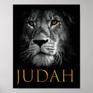 Póster León de Judá Jesús Fe Cristiana Sobre Miedo Prem