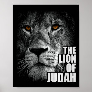 Póster León de Judá Jesús Fe Cristiana Sobre Miedo Prem