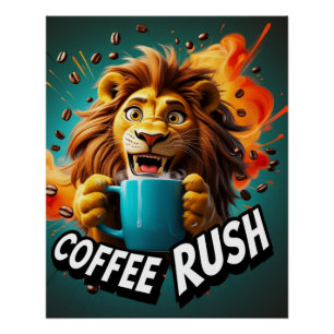 Póster León de la fiebre del café