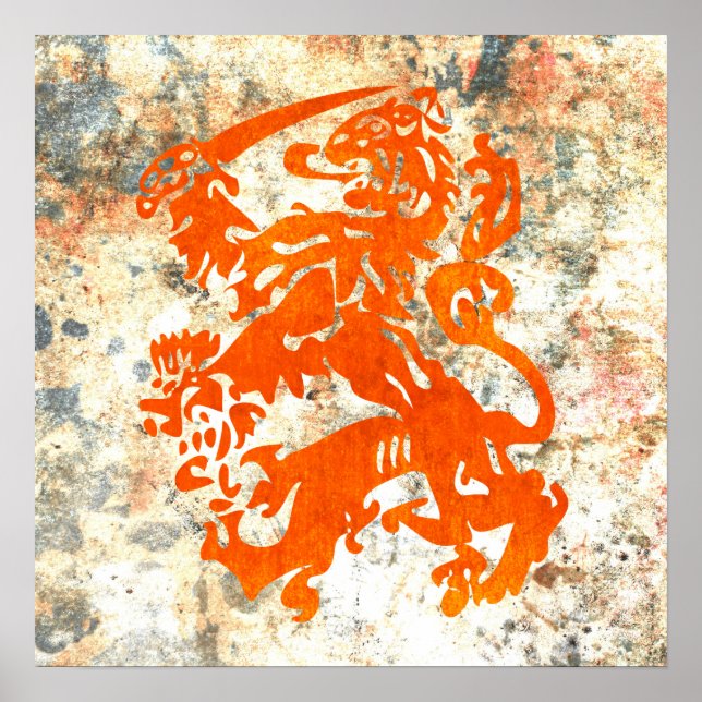 Póster León de la República Holandesa (Frente)