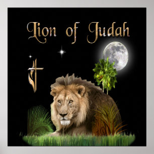Póster León del Poster de Judá