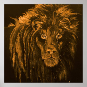 Póster León en Sepia
