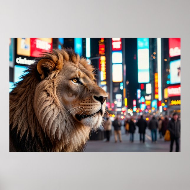 Póster León en Times Square (Frente)