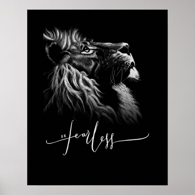 Póster León feroz (Frente)