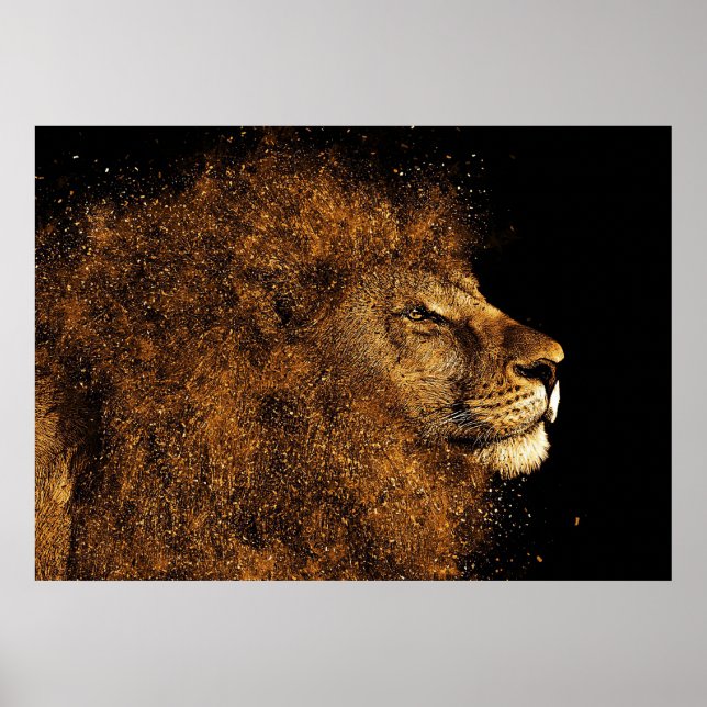 Póster Leon King Lion (Frente)