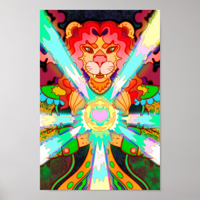 Póster León mágico (Frente)
