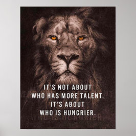 Póster León - Palabras motivacionales - Inspirador