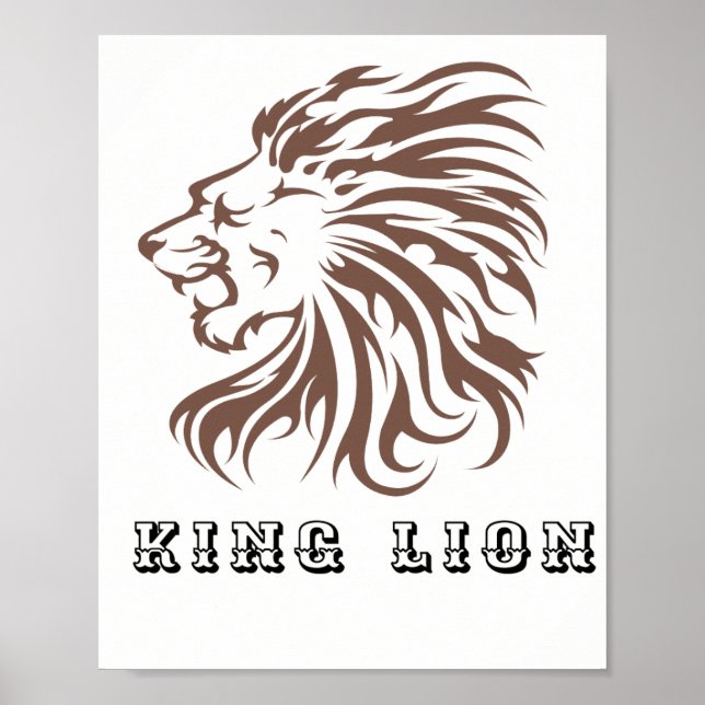 Póster león rey (Frente)