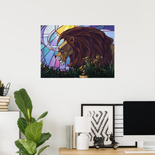 Póster León Rey y Cubos