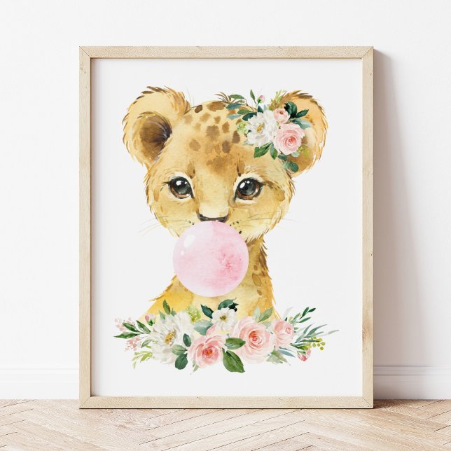 Póster León, Safari de la jungla, Ciruela de Burbujas Ros (Subido por el creador)