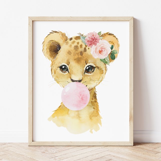 Póster León, Safari de la jungla, Ciruela de Burbujas Ros (Subido por el creador)