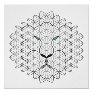 Póster León sagrado, B051/BW.