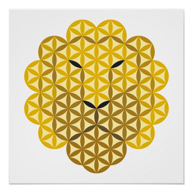 Póster León sagrado - León de la vida SMLB. (Anverso)