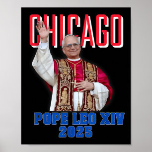 Póster León Xiv 2025 - El primer Papa norteamericano de C