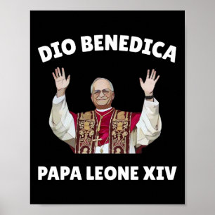 Póster León Xiv - Dios bendiga al Papa León Xiv