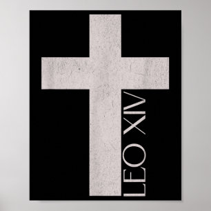 Póster León Xiv, Habemus Papam, católico